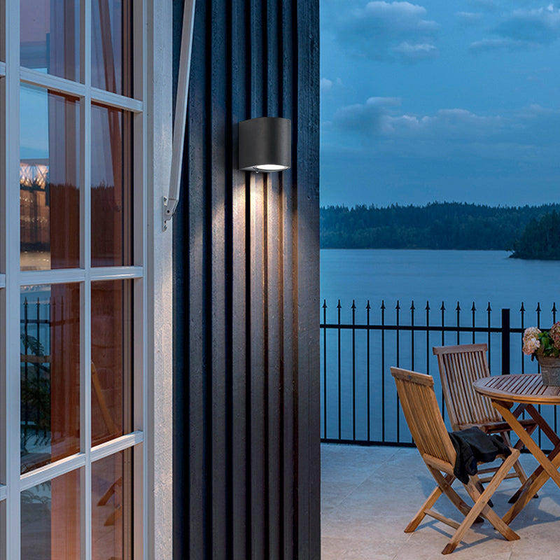 Ray Minimalist Metal Square Outdoor Wall Lamp