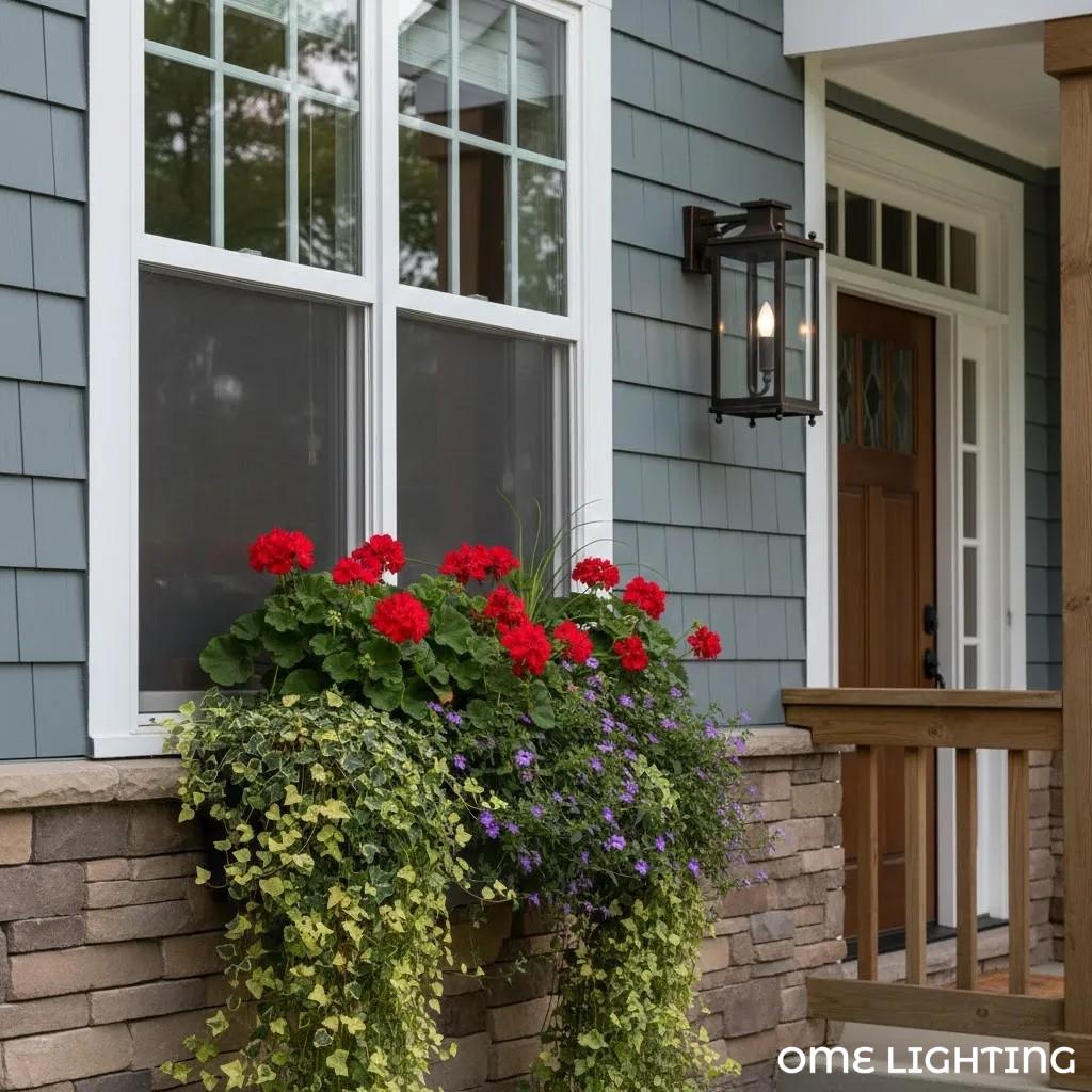 Guard  Wall Lamp  Brass Glass Outdoor