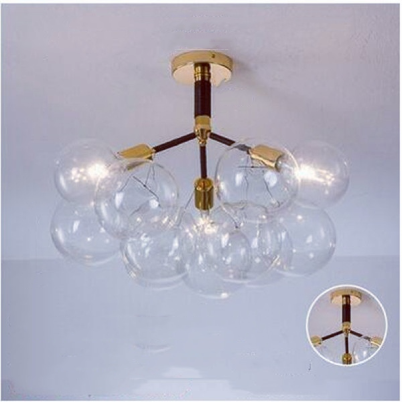 Valentina Nordic Luxury Clear Bubble Pendant Light - Letslighting