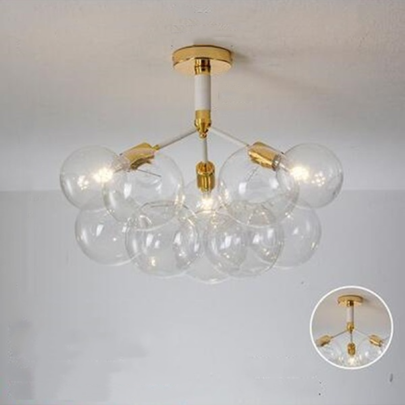 Valentina Nordic Luxury Clear Bubble Pendant Light - Letslighting