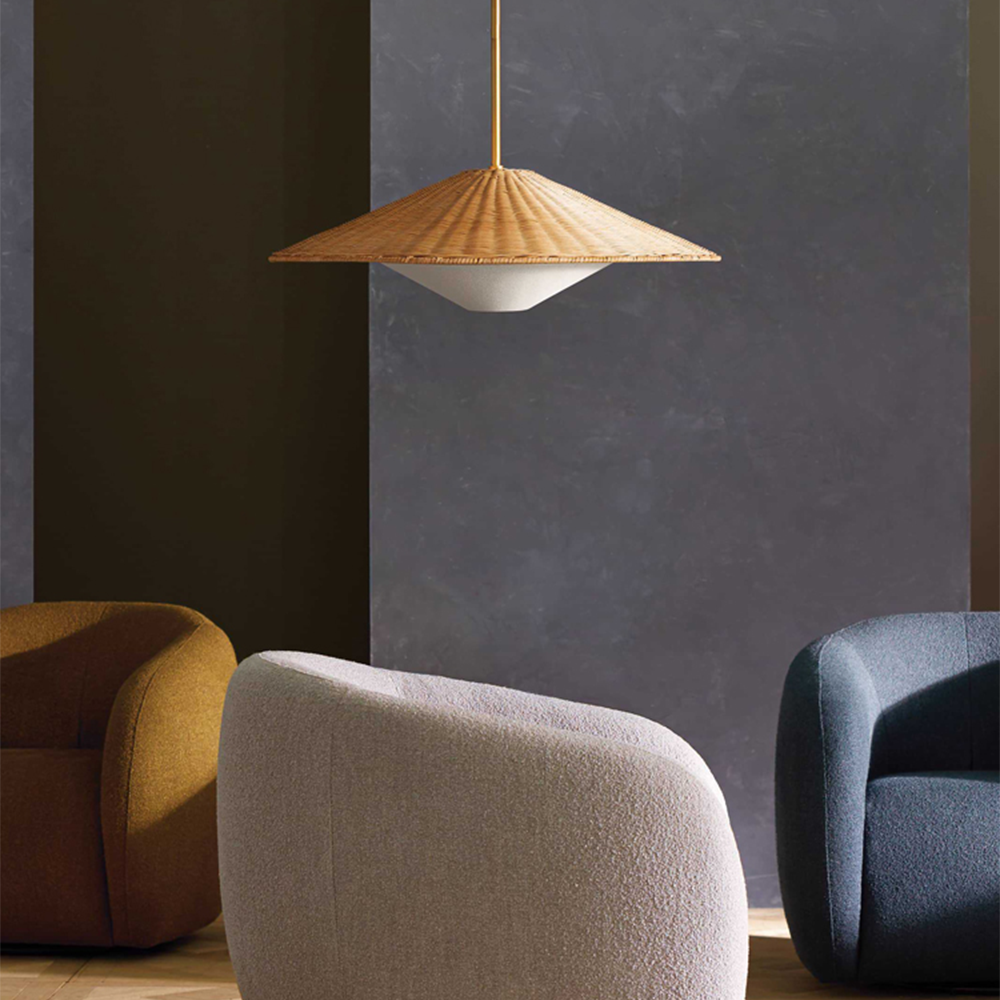 Ritta Hand-Woven Retro Pendant Light Rattan Bedroom Dining Room - Letslighting