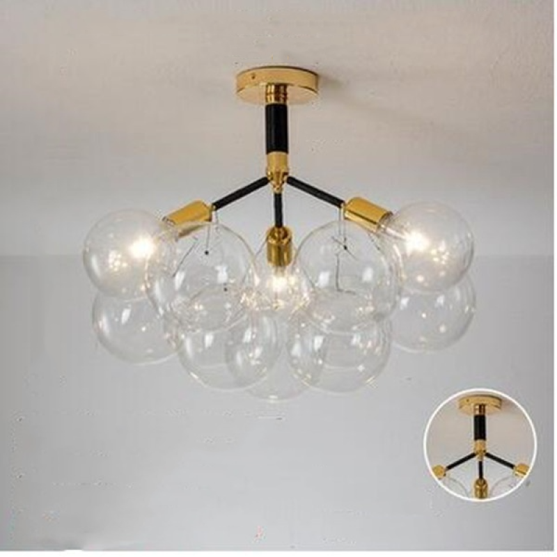 Valentina Nordic Luxury Clear Bubble Pendant Light - Letslighting