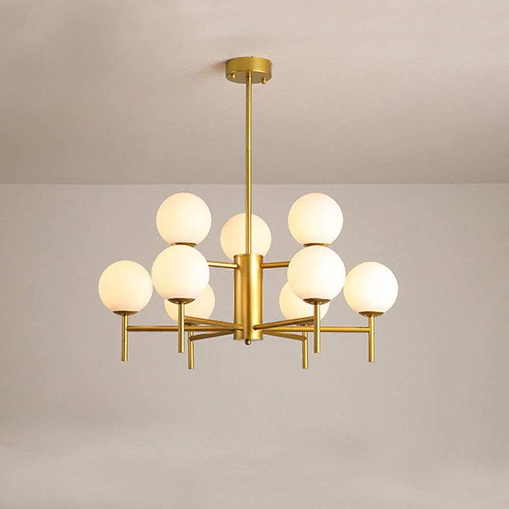Silva Modern Globe Bubble Metal Glass Pendant Light - Letslighting