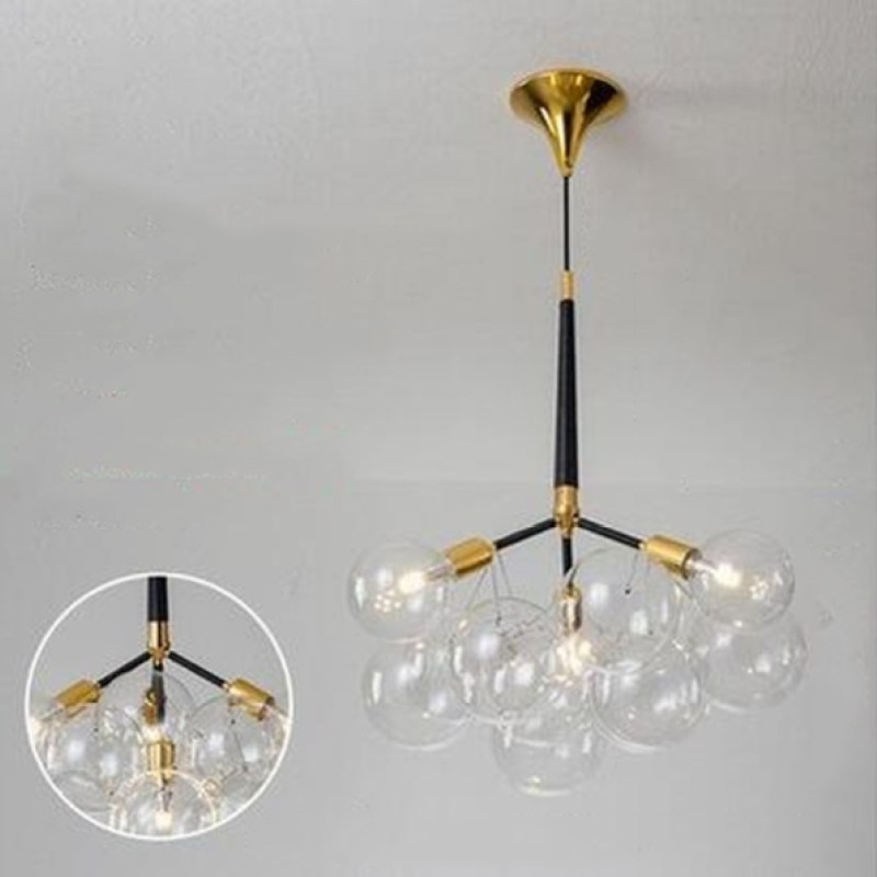 Valentina Nordic Luxury Clear Bubble Pendant Light - Letslighting