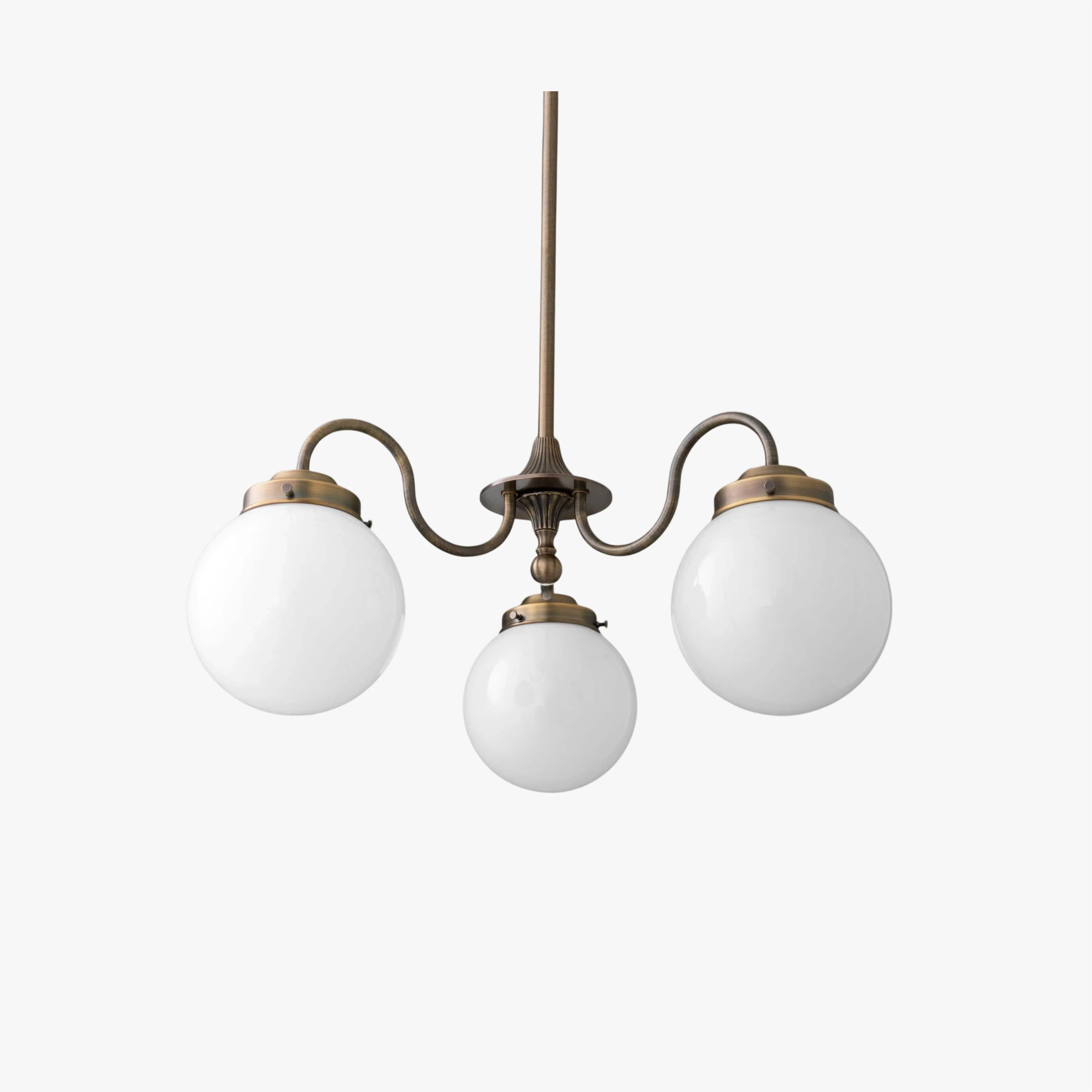 Pearl 3-Light Glass  Chandelier