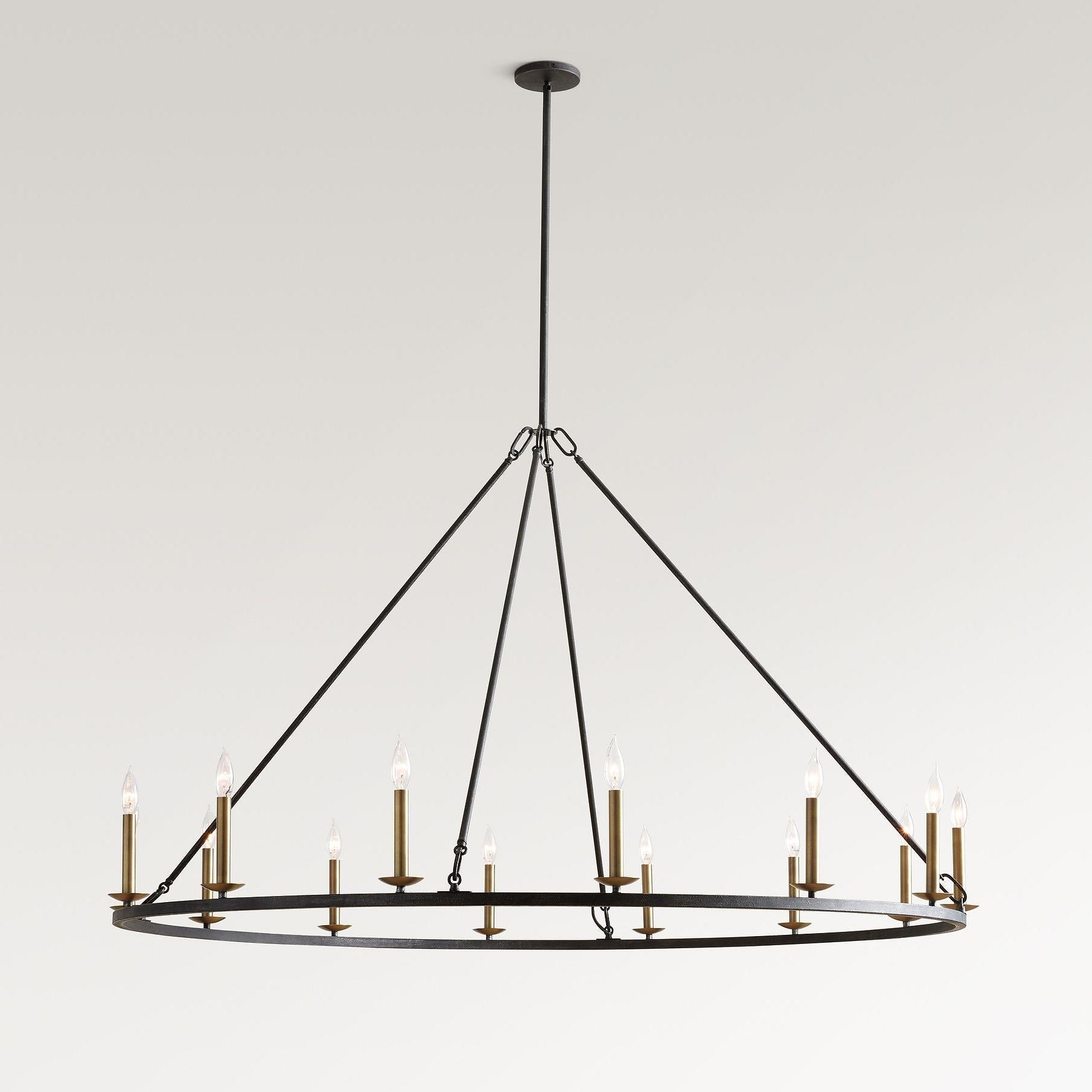 Lodge Chandelier Metal