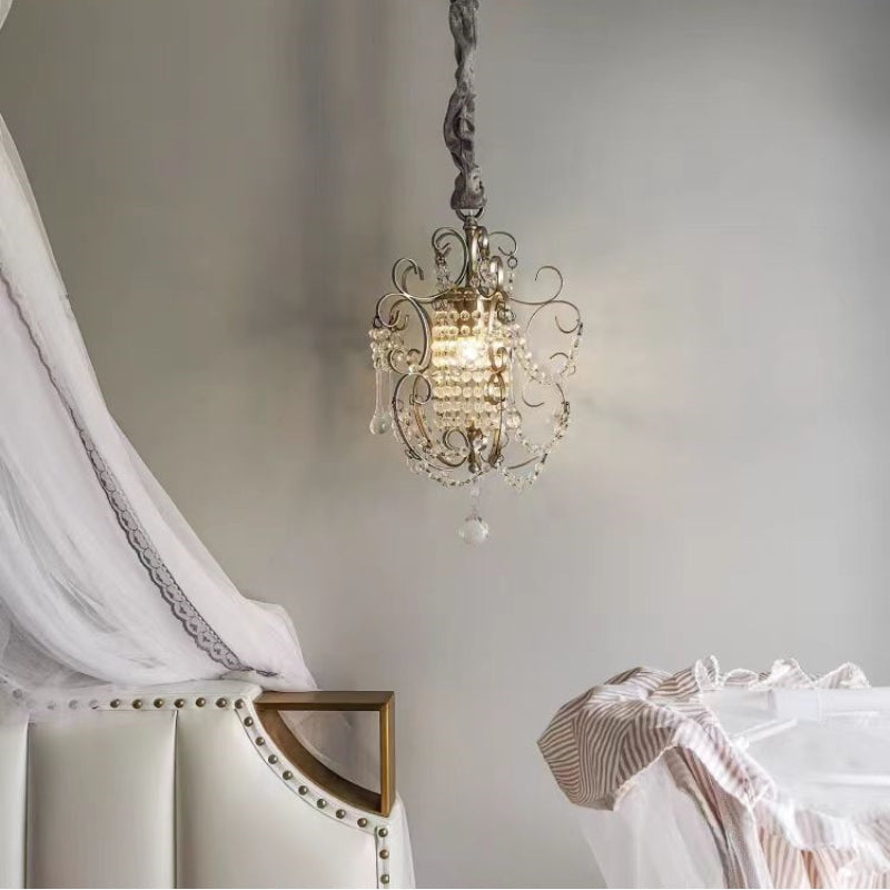 Silva Modern Metal Crystal Pendant Light Bedroom - Letslighting