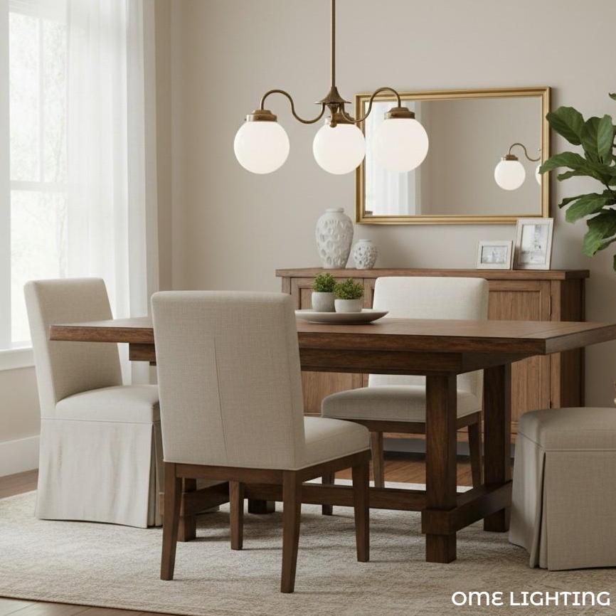 Pearl 3-Light Glass  Chandelier