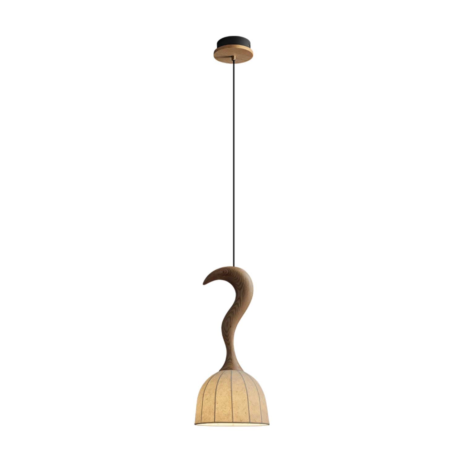 Colire Creativity Twisted Wood Pendant Light - Letslighting