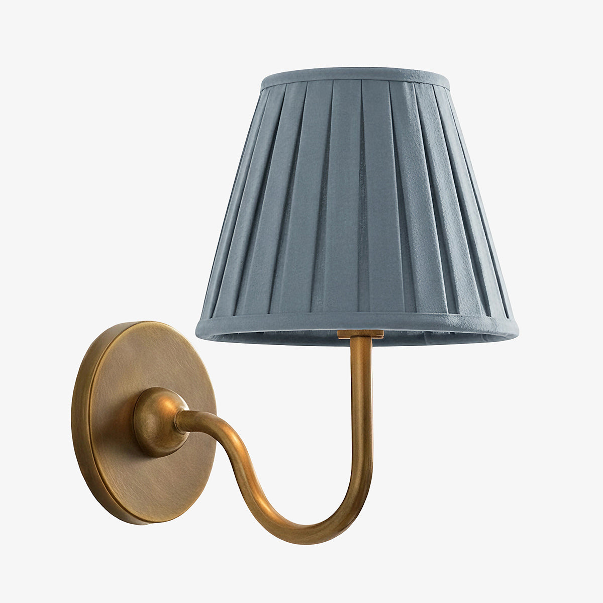 Grace Brass Linen Wall Lamp
