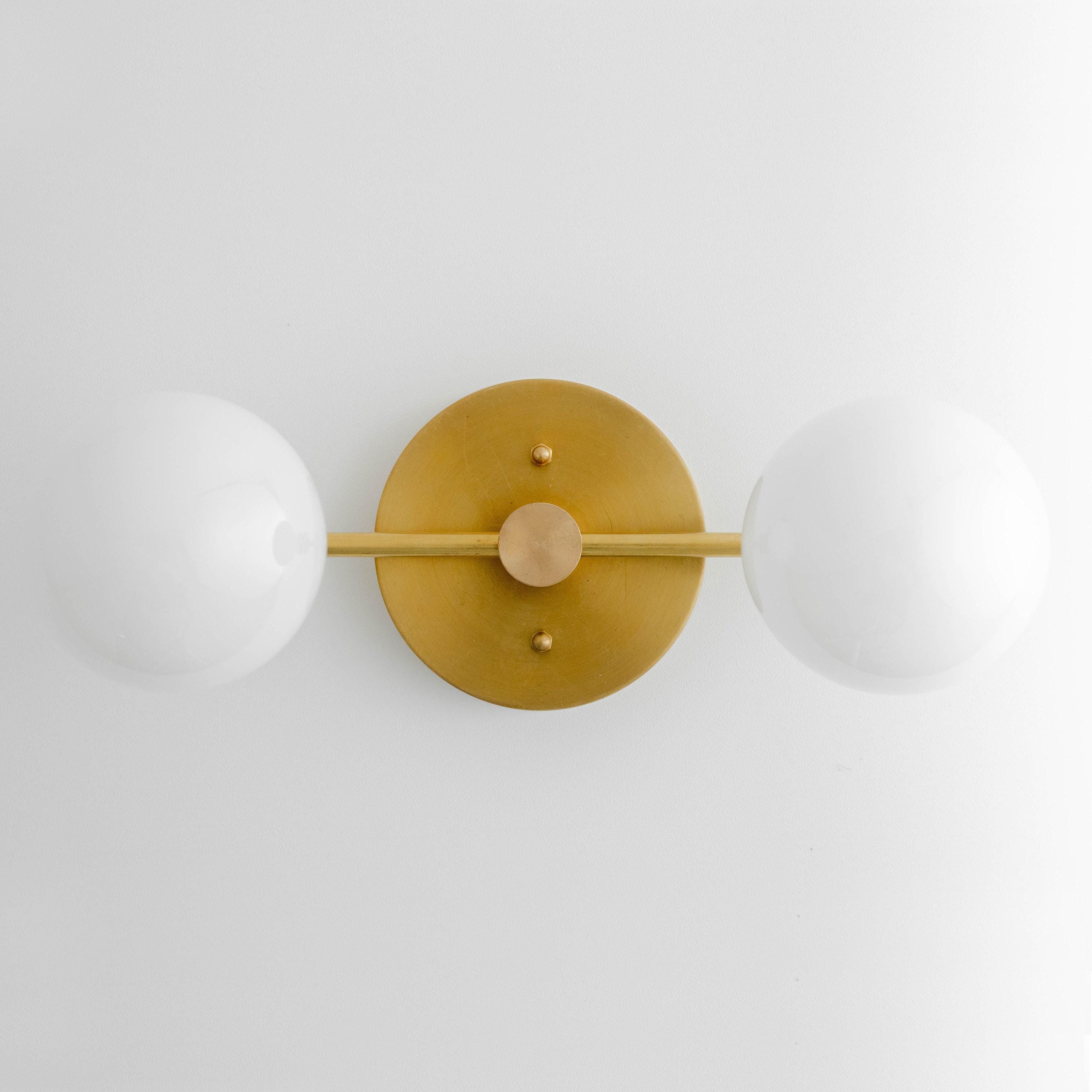 Pearl  Modern Brass Wall Sconce for Bathroom