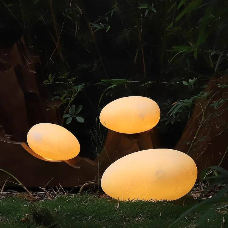 Pena Modern Stone Shaped Rechargeable Outdoor Light