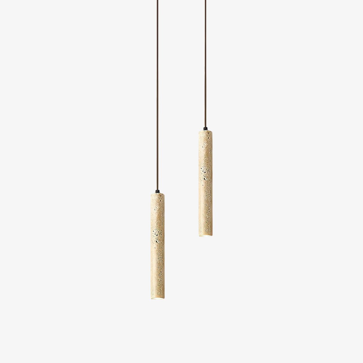 Olvynarae Cylindrical Travertine Pendant Light - Letslighting