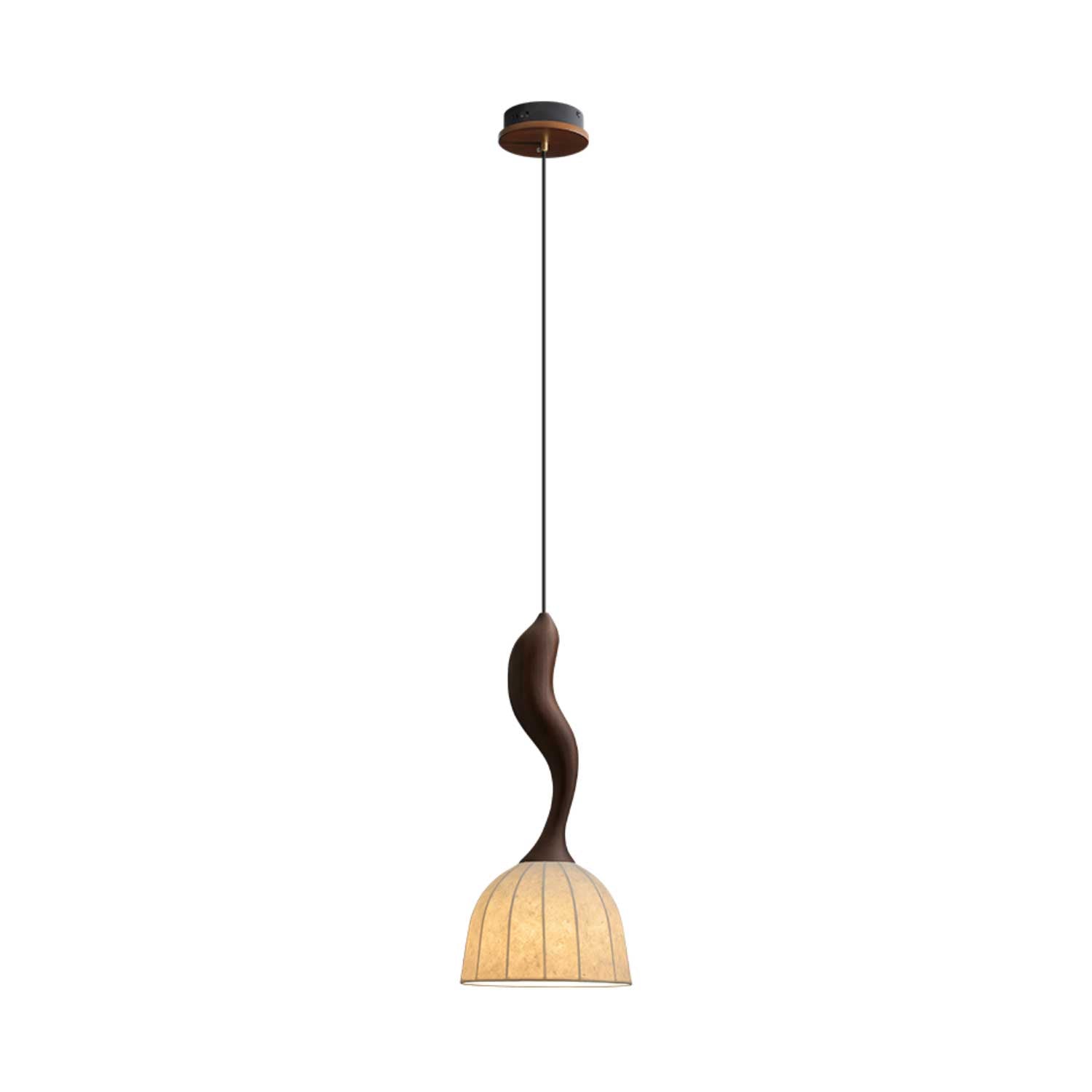 Colire Creativity Twisted Wood Pendant Light - Letslighting