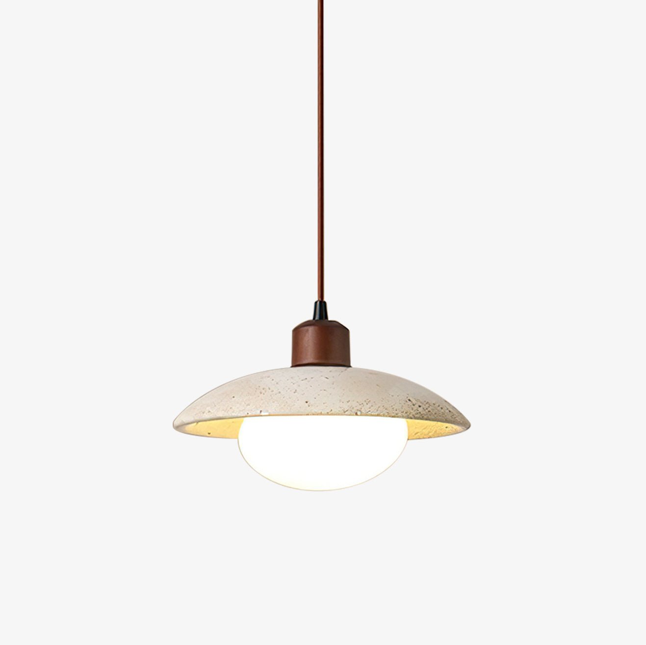 Onorarae Dome-Shade Travertine Pendant Light - Letslighting