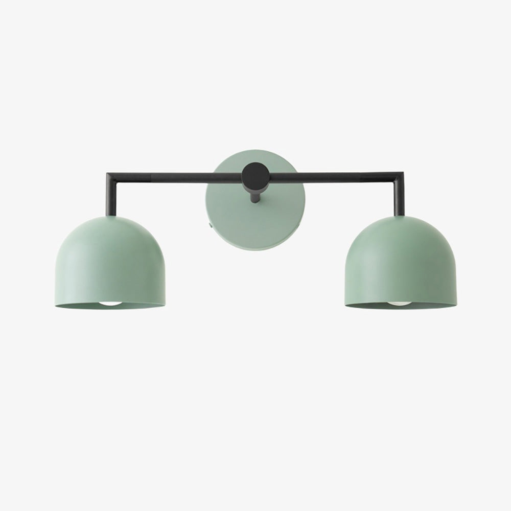 Chroma Brass White Wall Light Contemporary Living Room