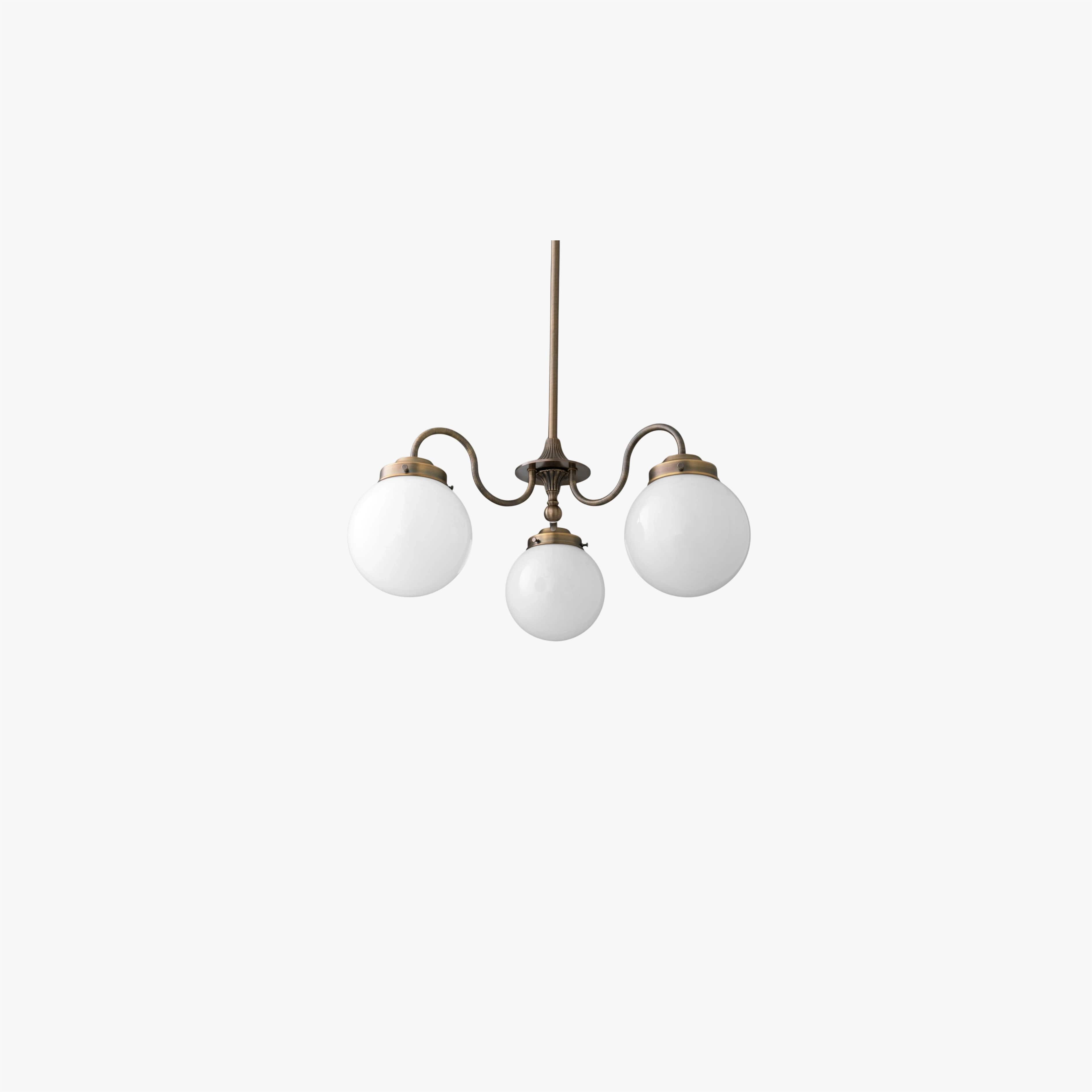 Pearl 3-Light Glass  Chandelier