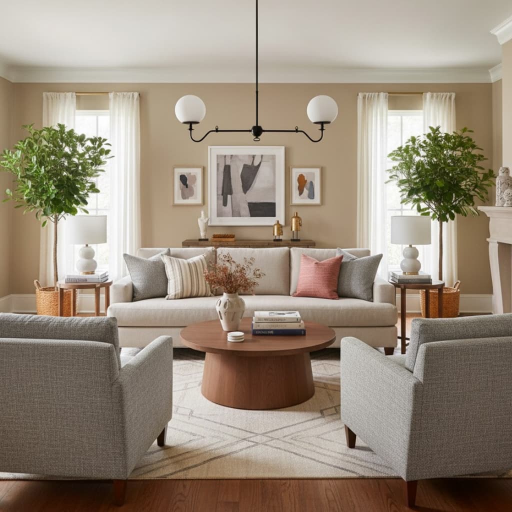 Pearl Glass Brass Chandelier