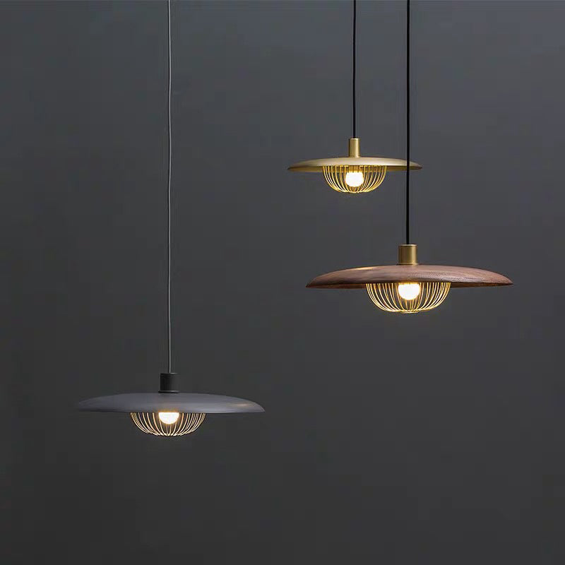 Arisha Modern Nordic Sutle Metal Pendant Light Wood