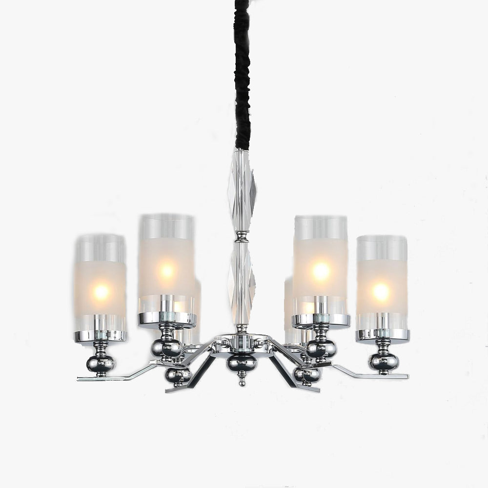 Silva Retro Metal Glass Chandelier Wall Lamp Living Room