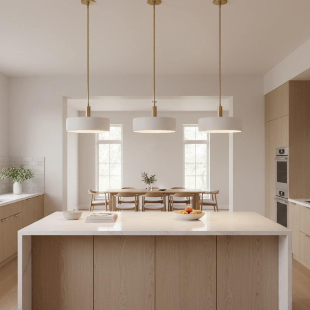 Kiln Single Pendant Lights for Kitchen Porcelain