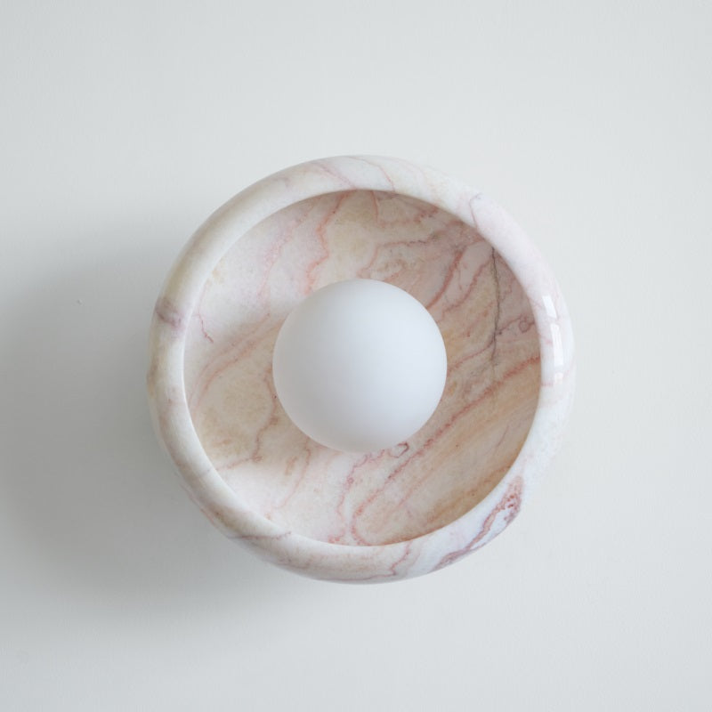 Piedra Modern Minimalist Marble Glass Wall Lamp - Letslighting