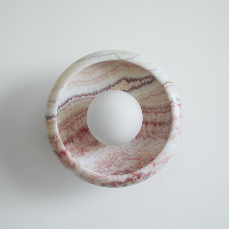 Piedra Modern Minimalist Marble Glass Wall Lamp - Letslighting