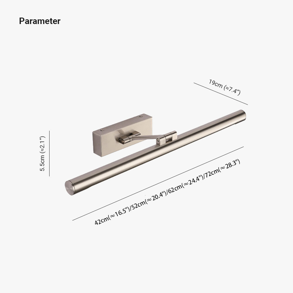 Arisha Modern Linear Metal Acrylic Wall Lamp Champagne