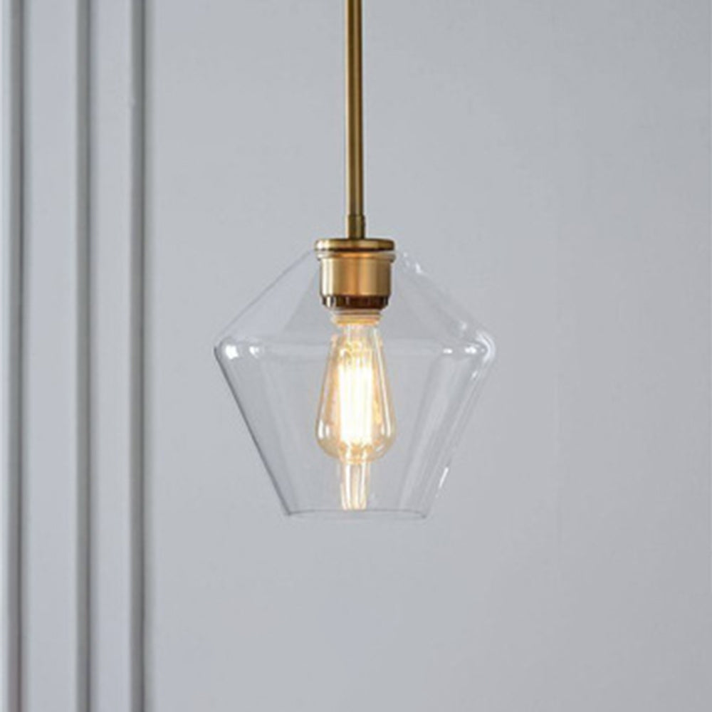 Valentina Pendant Light Clear Glass Bedroom - Letslighting