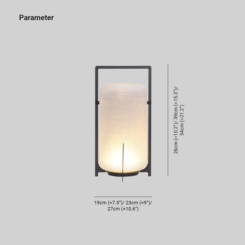 Ray Minimalist Cylinder Glass Acrylic Outdoor Floor Lamp
