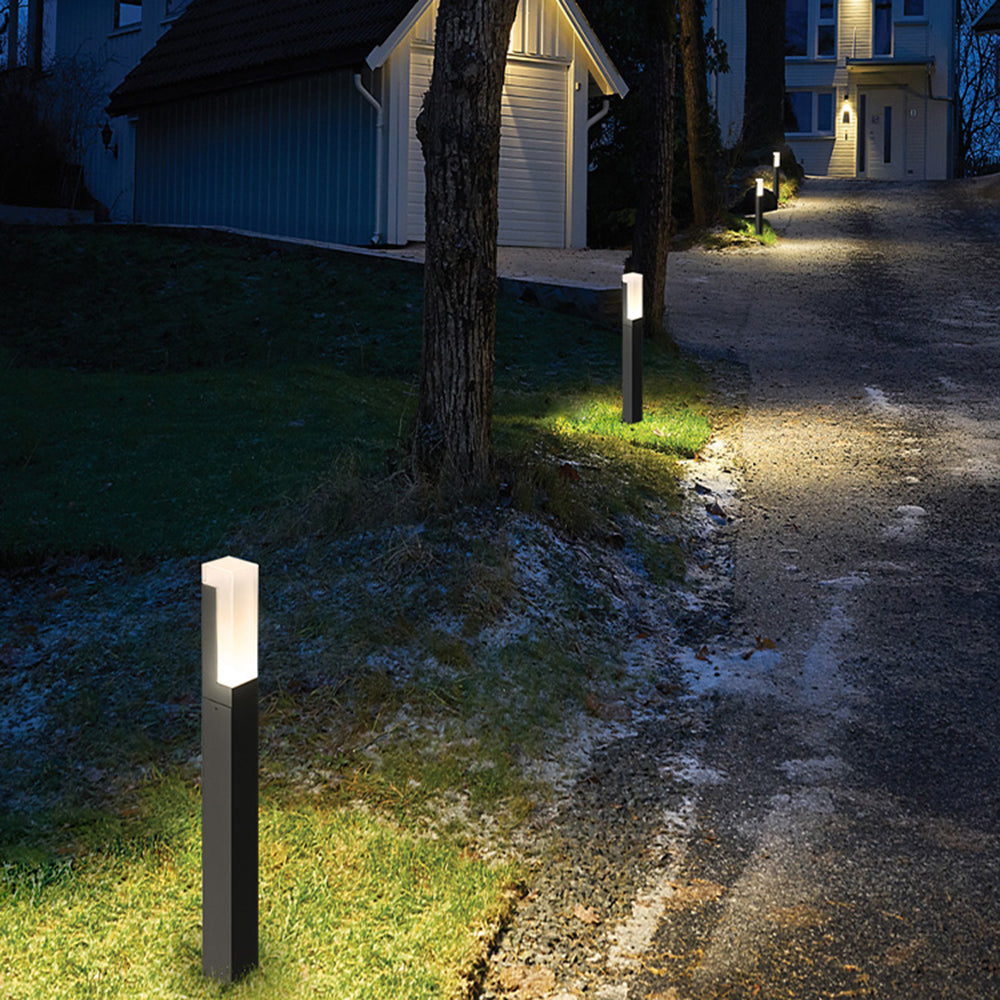 Ray Modern Metal Solar Outdoor Path Light - Letslighting