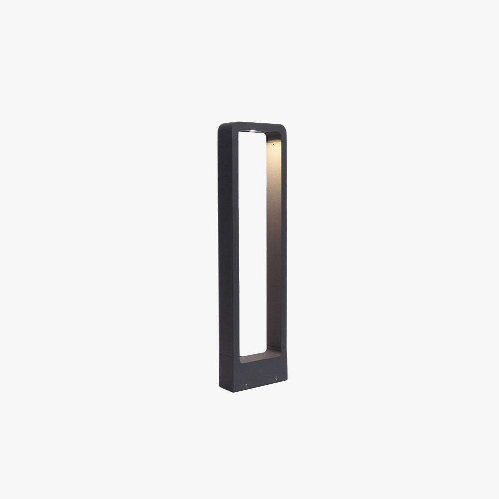Ray Modern Metal Hollow Rectangle Outdoor Path Light