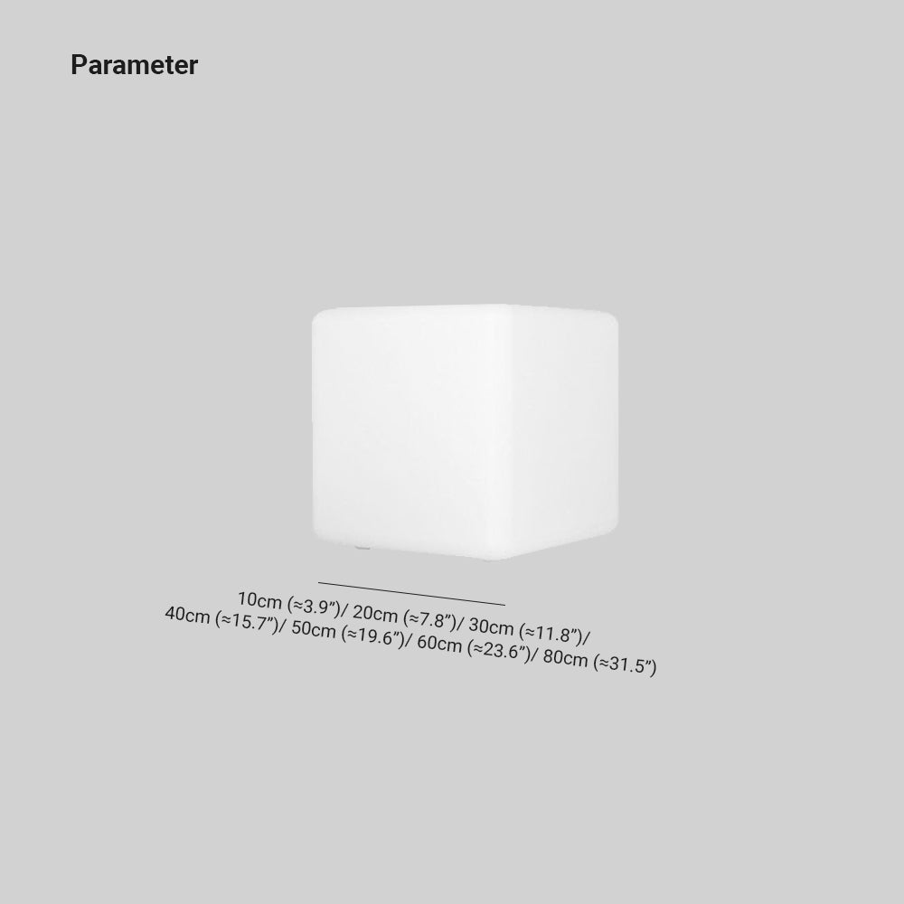 Ray Minimalist Square Acrylic Outdoor Ground Lamp - Letslighting