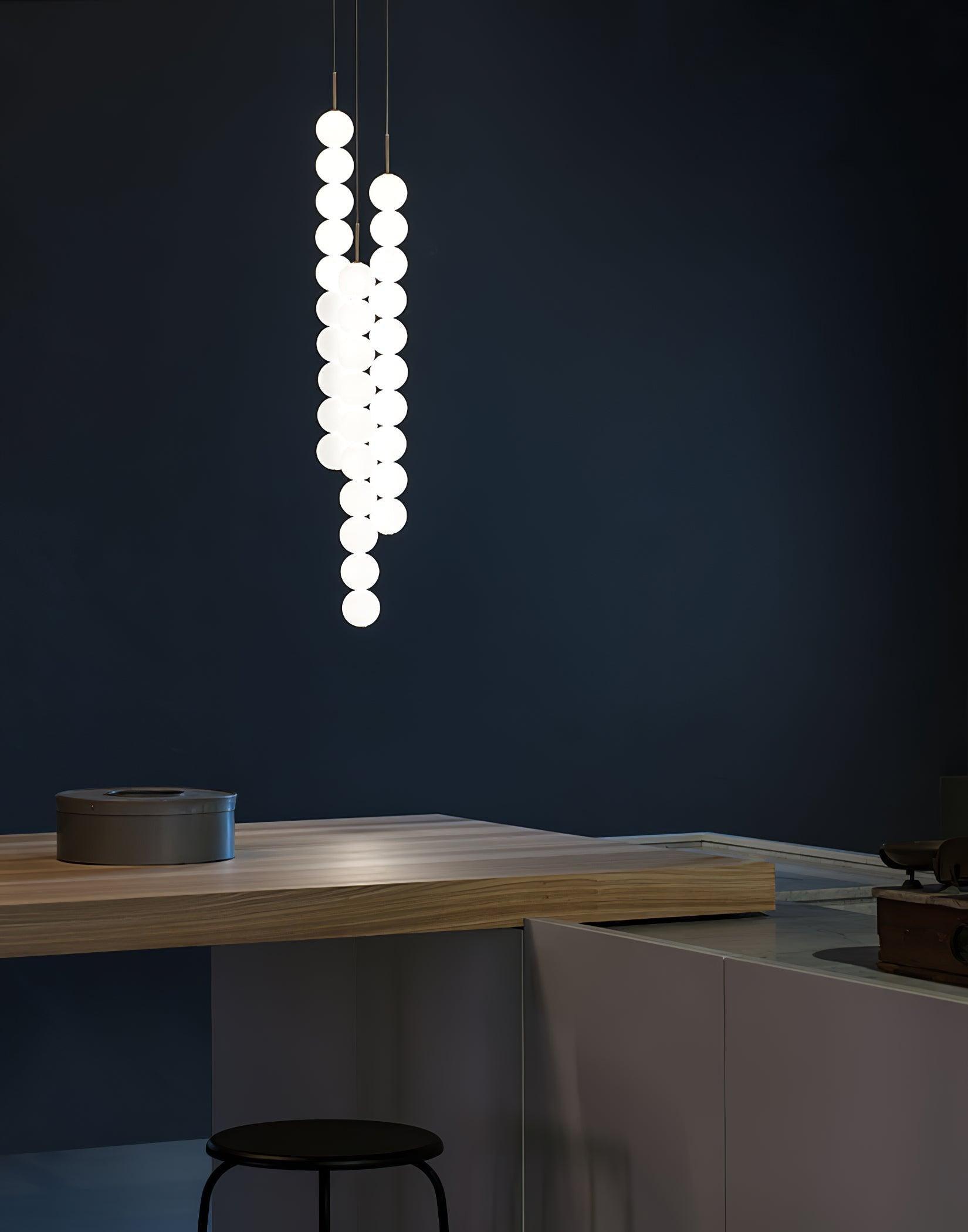 Abacus Pendant Light Vertical Globe Shape Modern - Letslighting