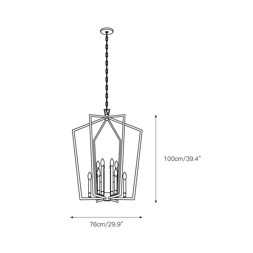 Abbotswell Traditional Modern Brass Chandelier - Letslighting