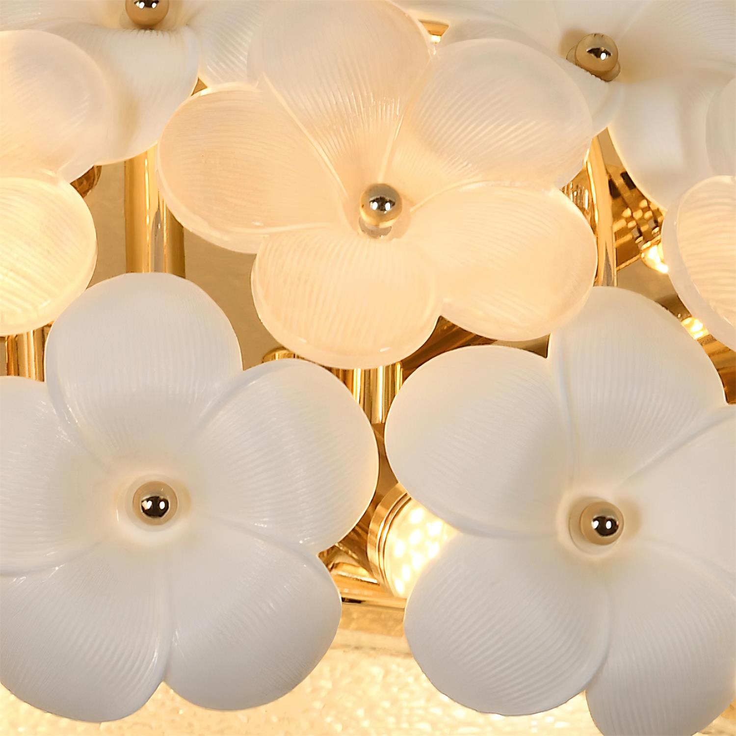 Abella Ceiling Lamp Ceramic Blossom Ring Romantic - Letslighting