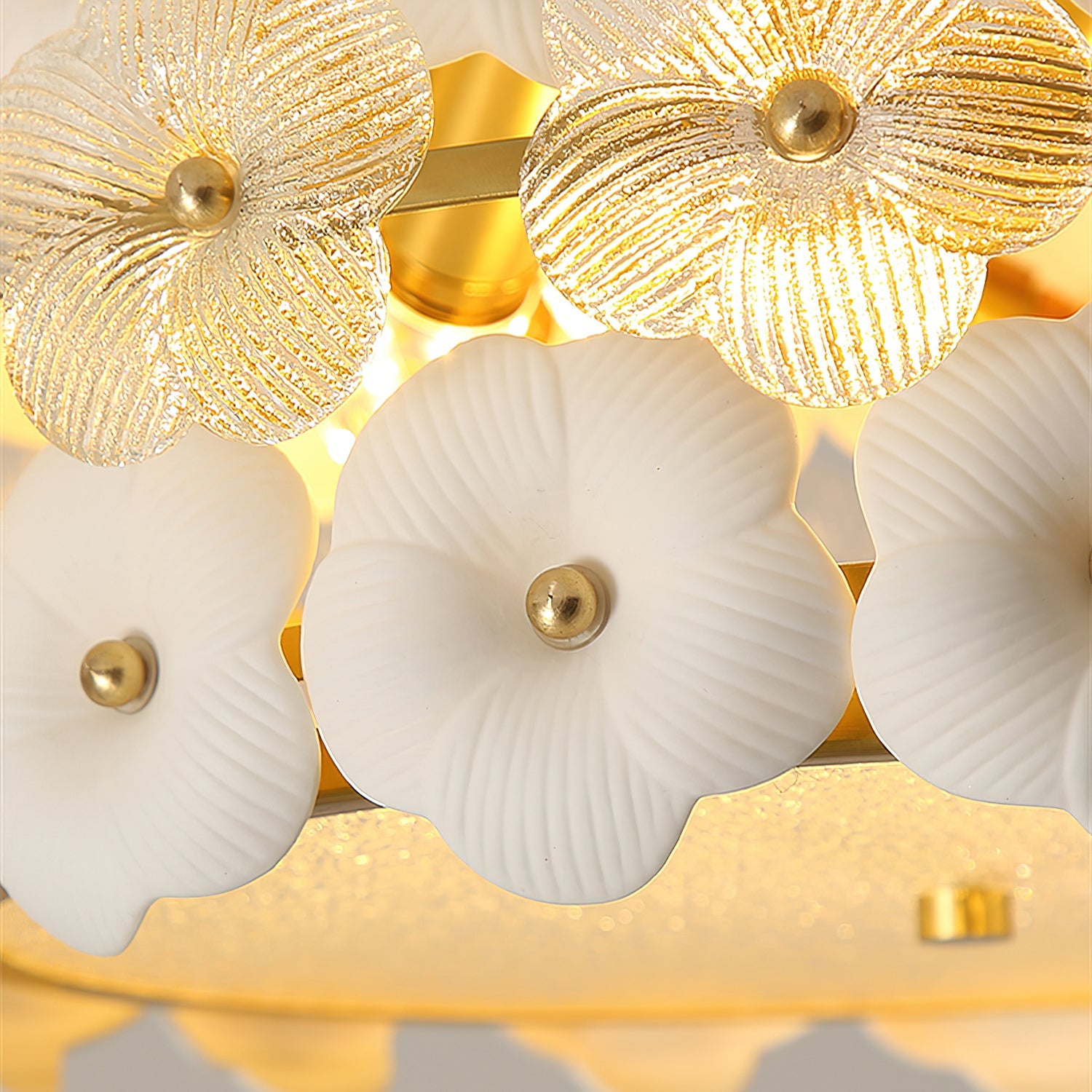 Abella Ceiling Lamp Ceramic Blossom Ring Romantic - Letslighting