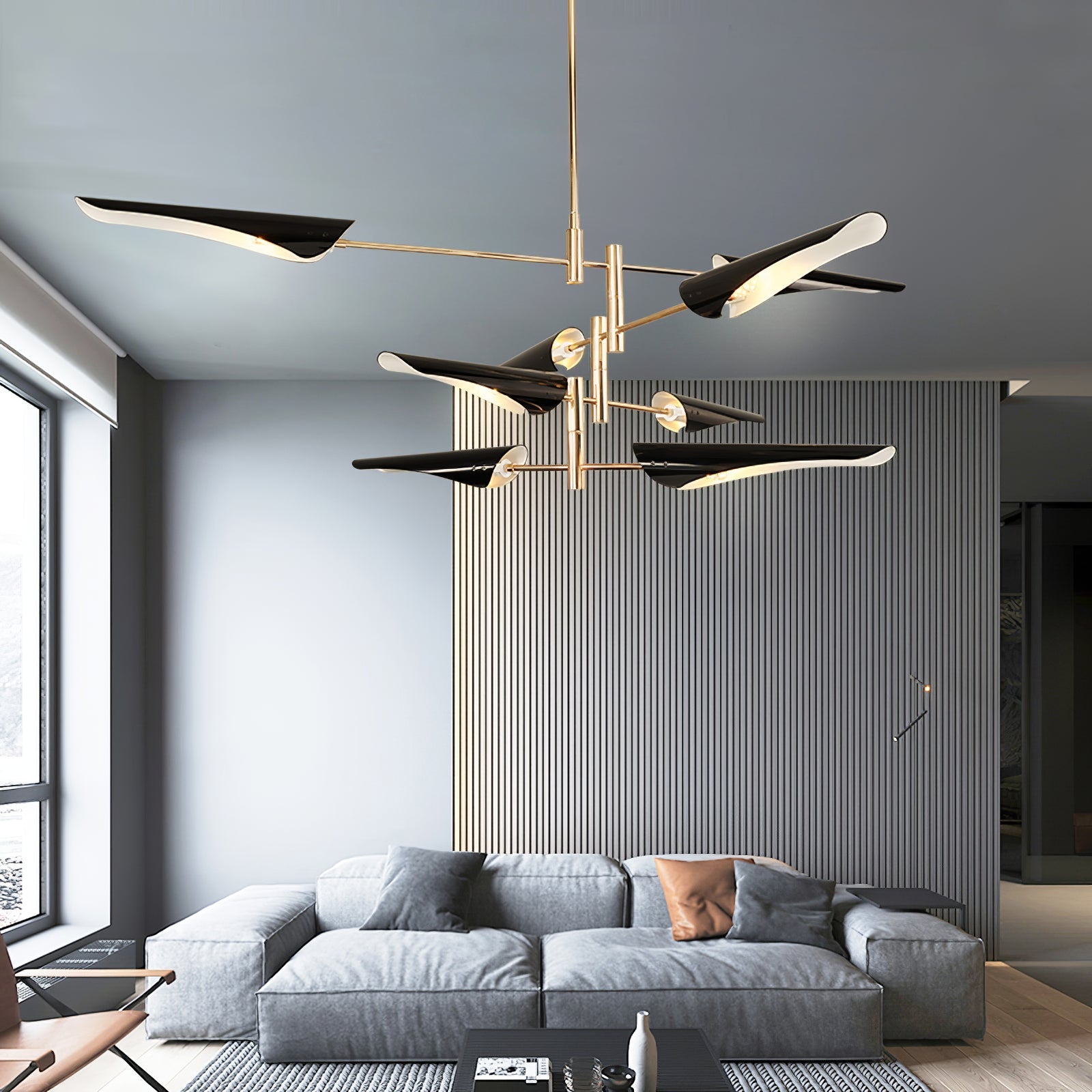 Chandelier Adjustable Aero Shape Modern Living Room - Letslighting
