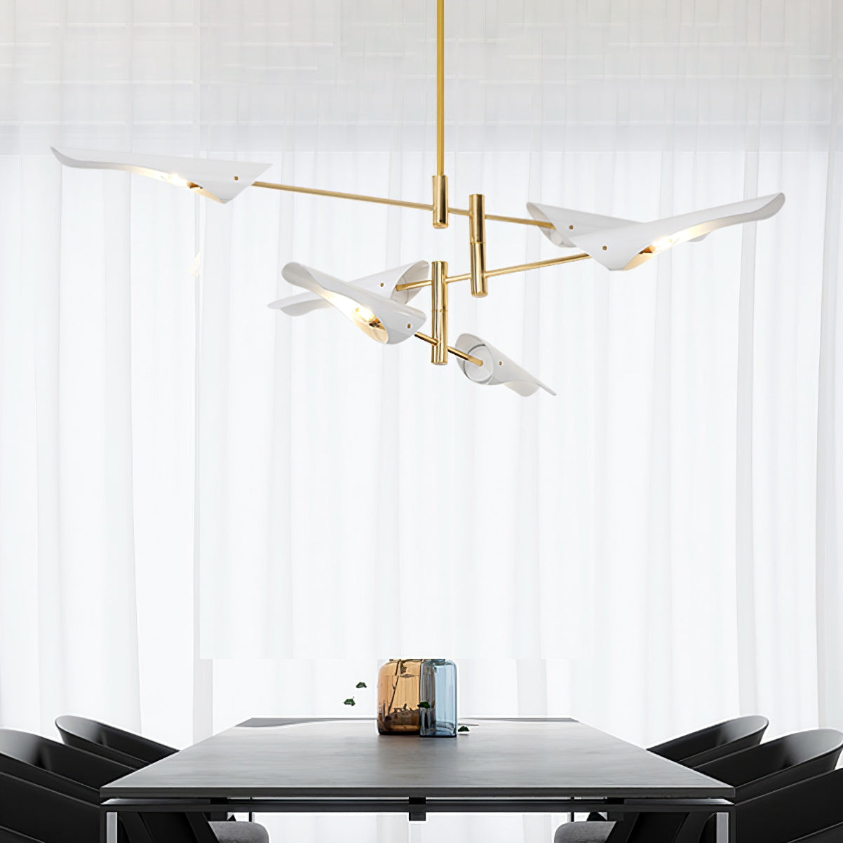 Chandelier Adjustable Aero Shape Modern Living Room - Letslighting