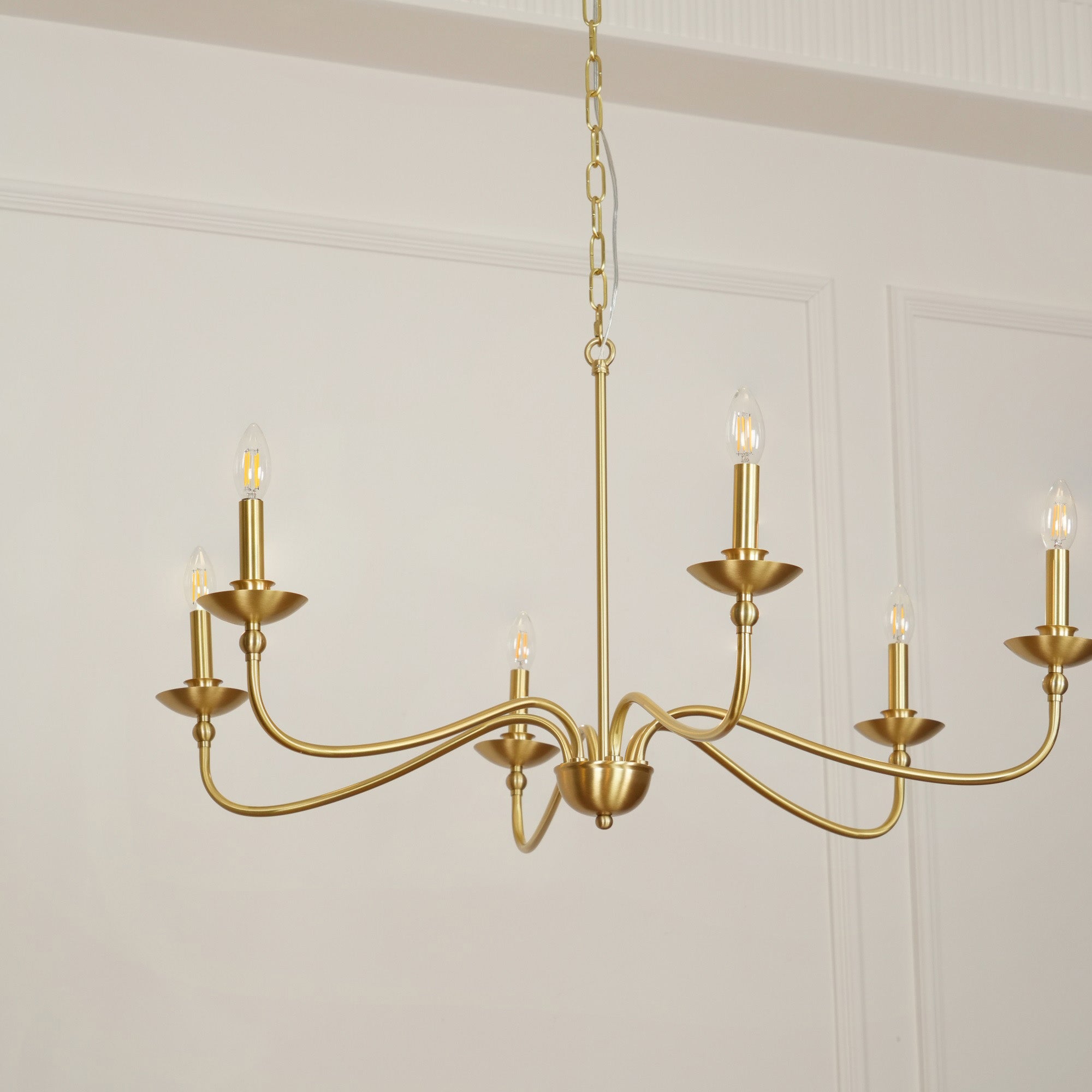 Alshaarae Vintage Industrial Brass Chandelier - Letslighting