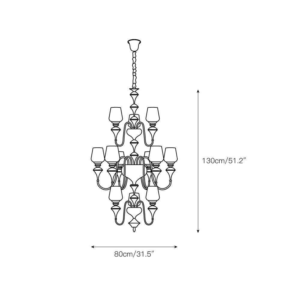 Eterna Tiered Chandelier - Letslighting