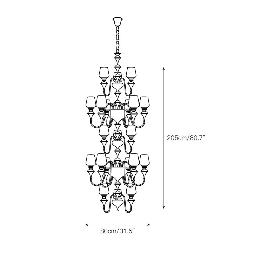 Eterna Tiered Chandelier - Letslighting