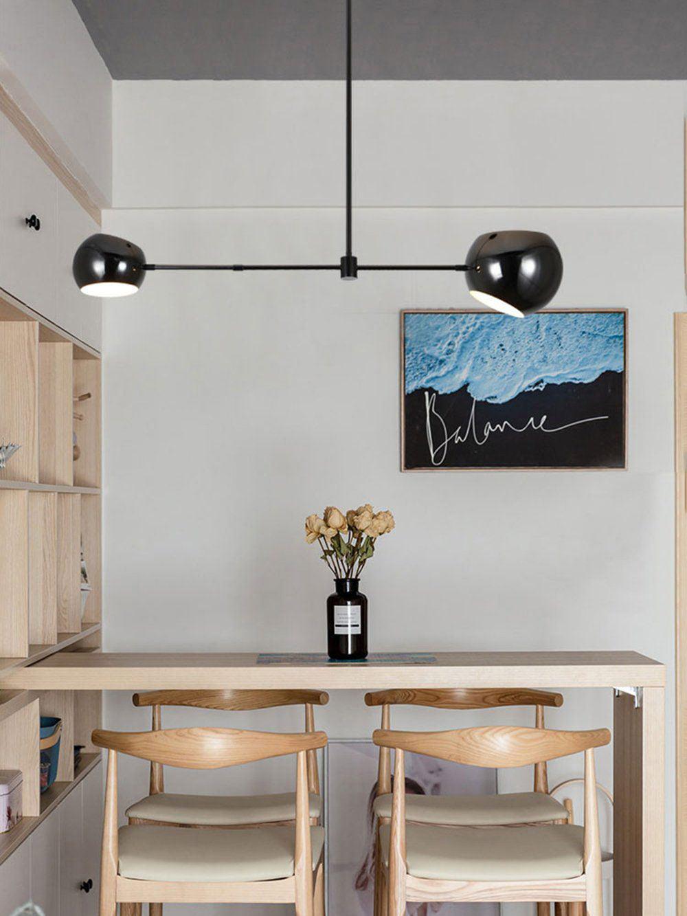 Lustra Chandelier Black Glass Acaba Elegant - Letslighting
