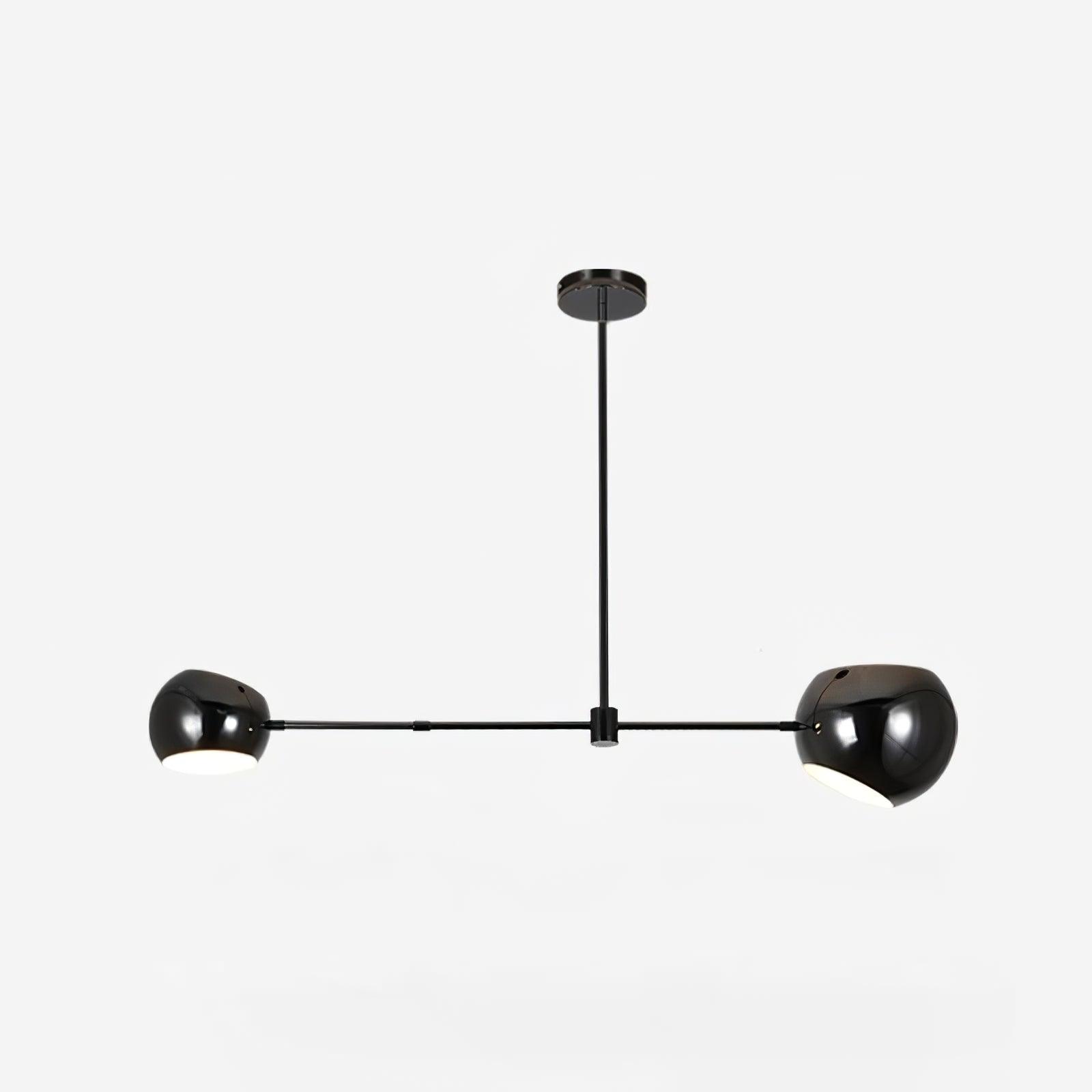 Lustra Chandelier Black Glass Acaba Elegant - Letslighting