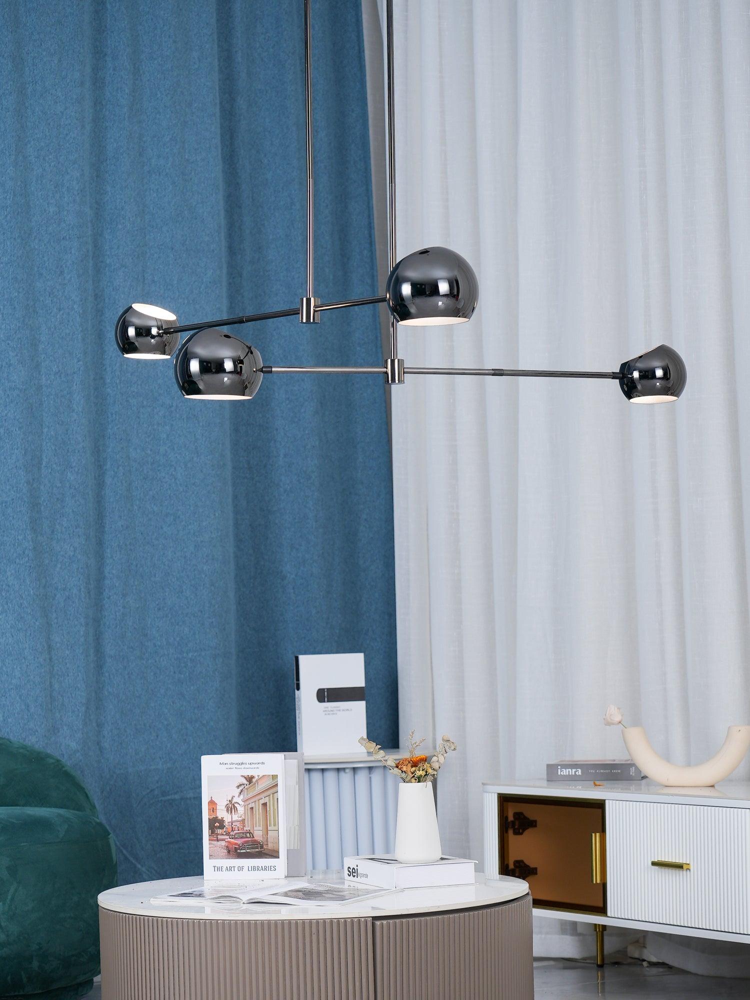 Lustra Chandelier Black Glass Acaba Elegant - Letslighting