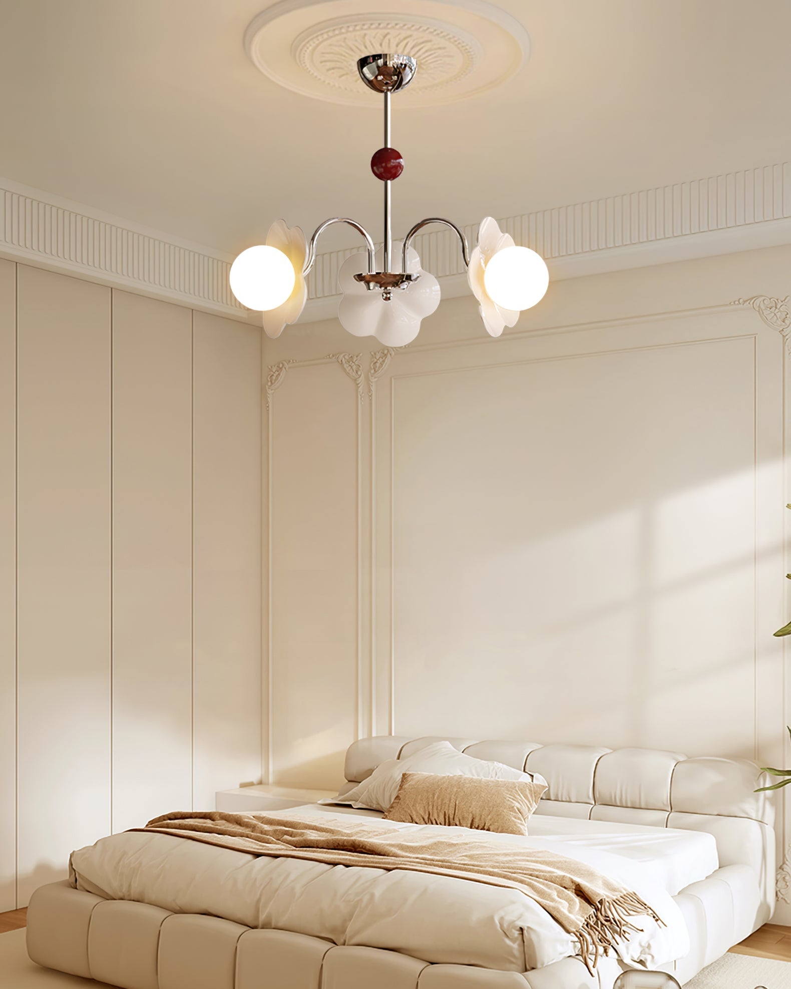 Chandelier Flower Shape Modern Bedroom - Letslighting
