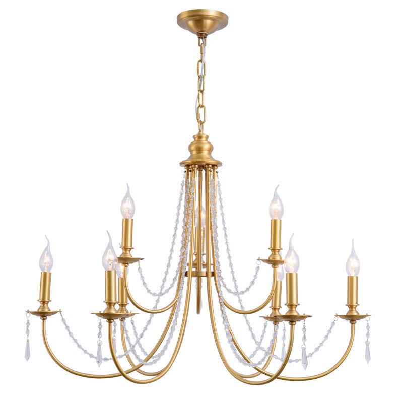 Seraphine Crystal Gold Chandelier - Letslighting