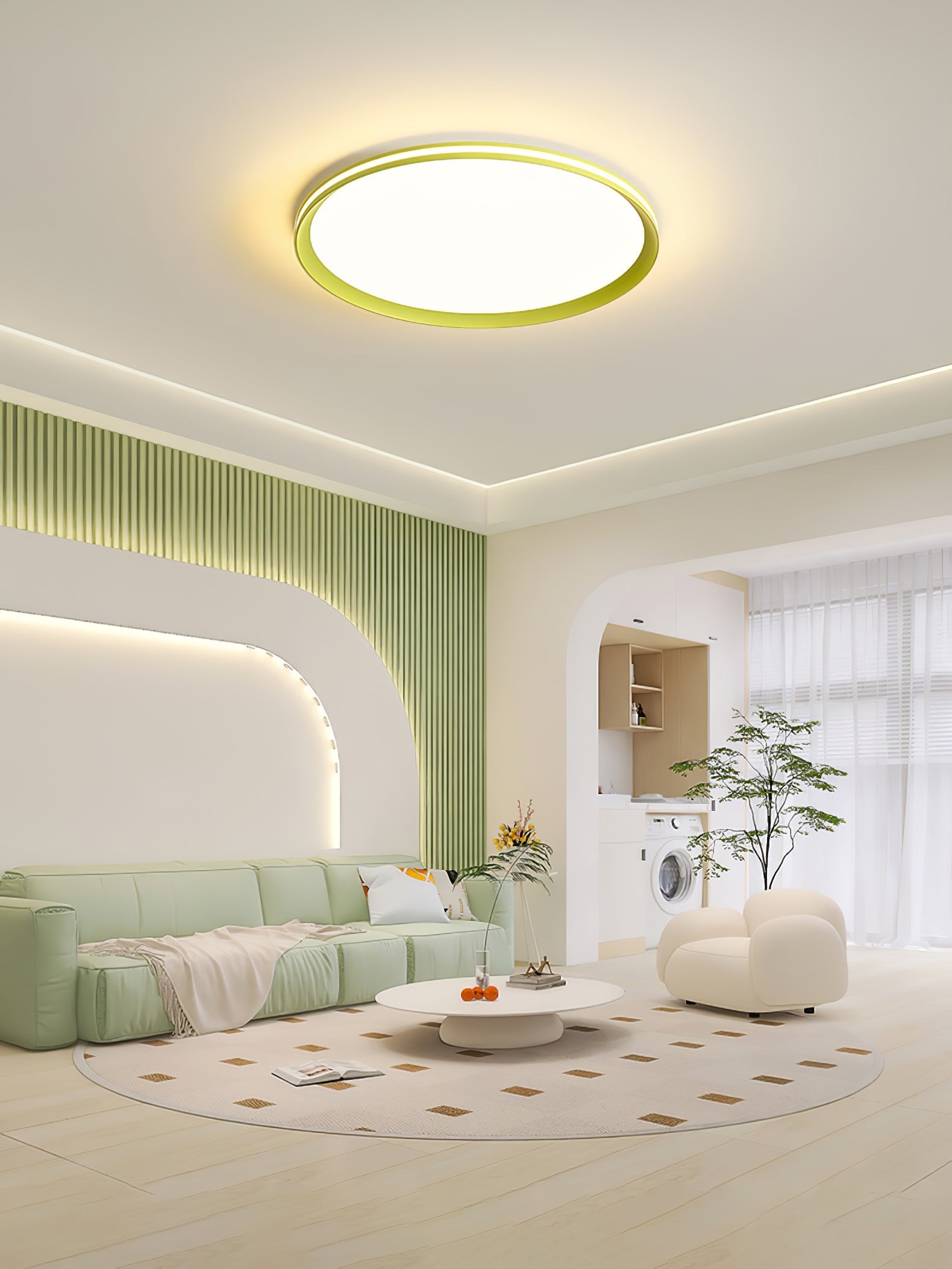 Avtheira Modern Minimalist Circular LED Ceiling Light - Letslighting
