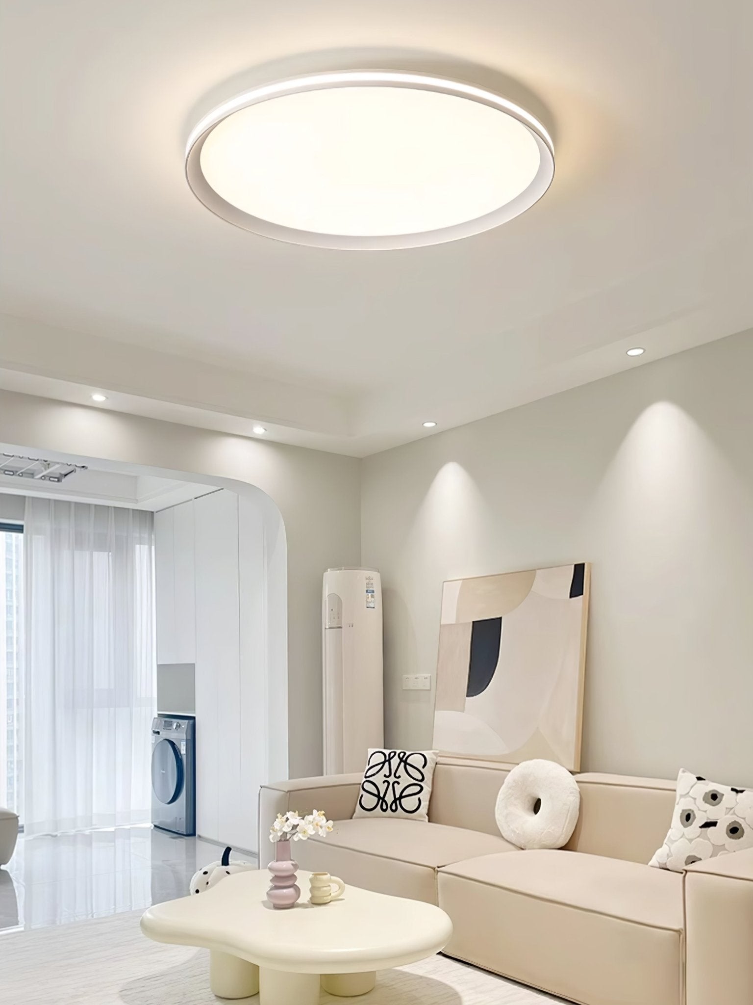 Avtheira Modern Minimalist Circular LED Ceiling Light - Letslighting