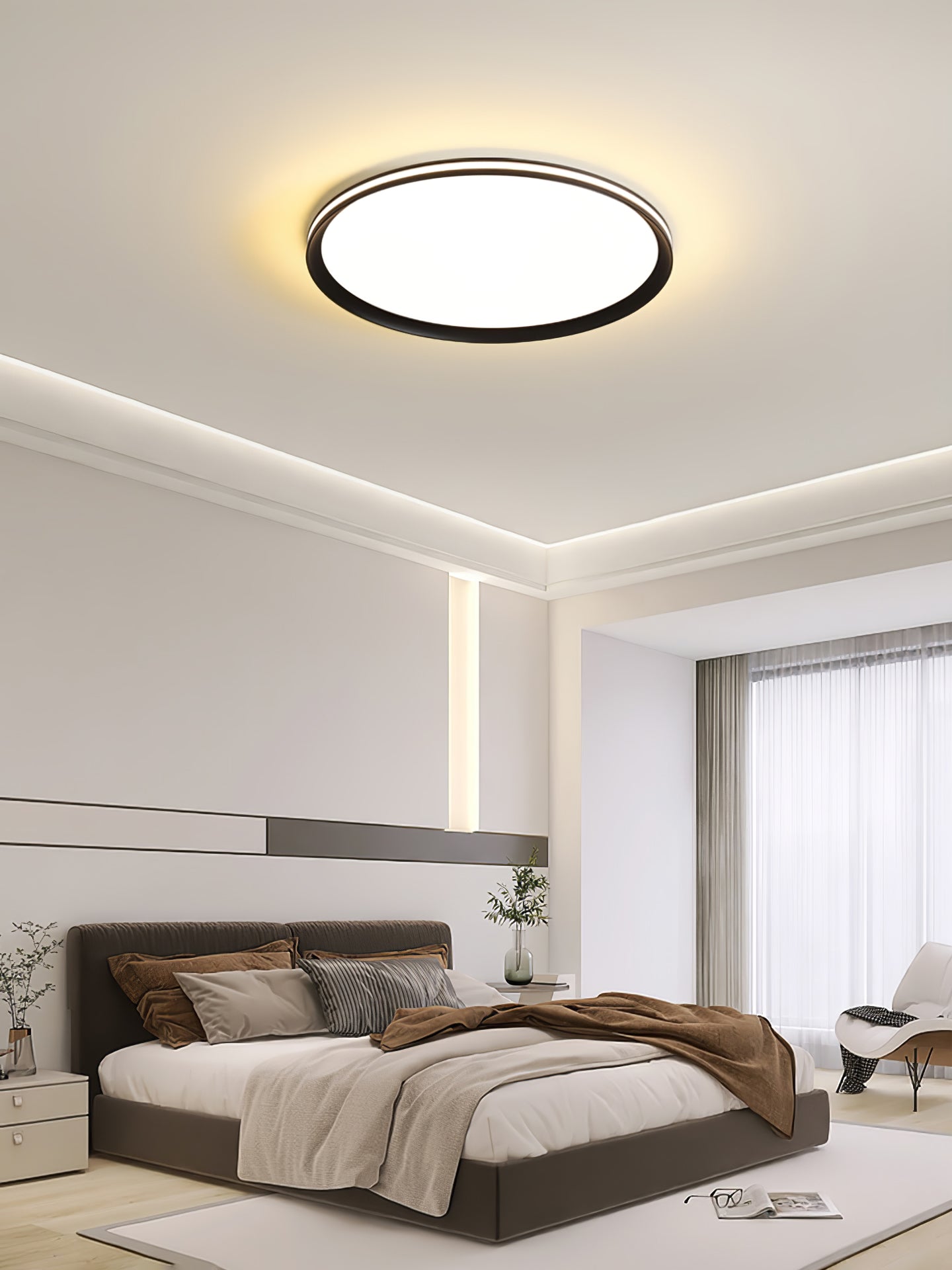 Avtheira Modern Minimalist Circular LED Ceiling Light - Letslighting